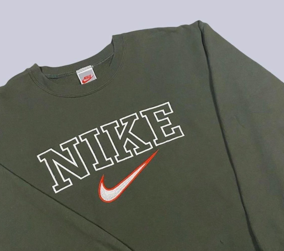 Nike Vintage Sweatshirt Olive Gr. L