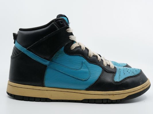 Nike Dunk High Black Glass Blue 2010 VTG