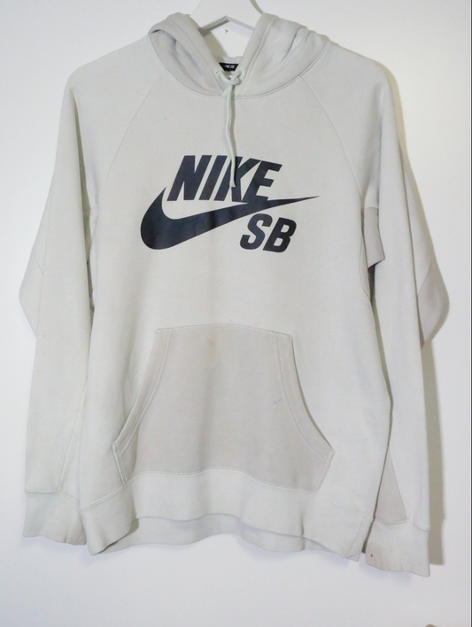 Nike SB Hoodie Grau Weiss