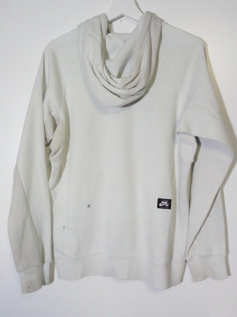 Nike SB Hoodie Grau Weiss