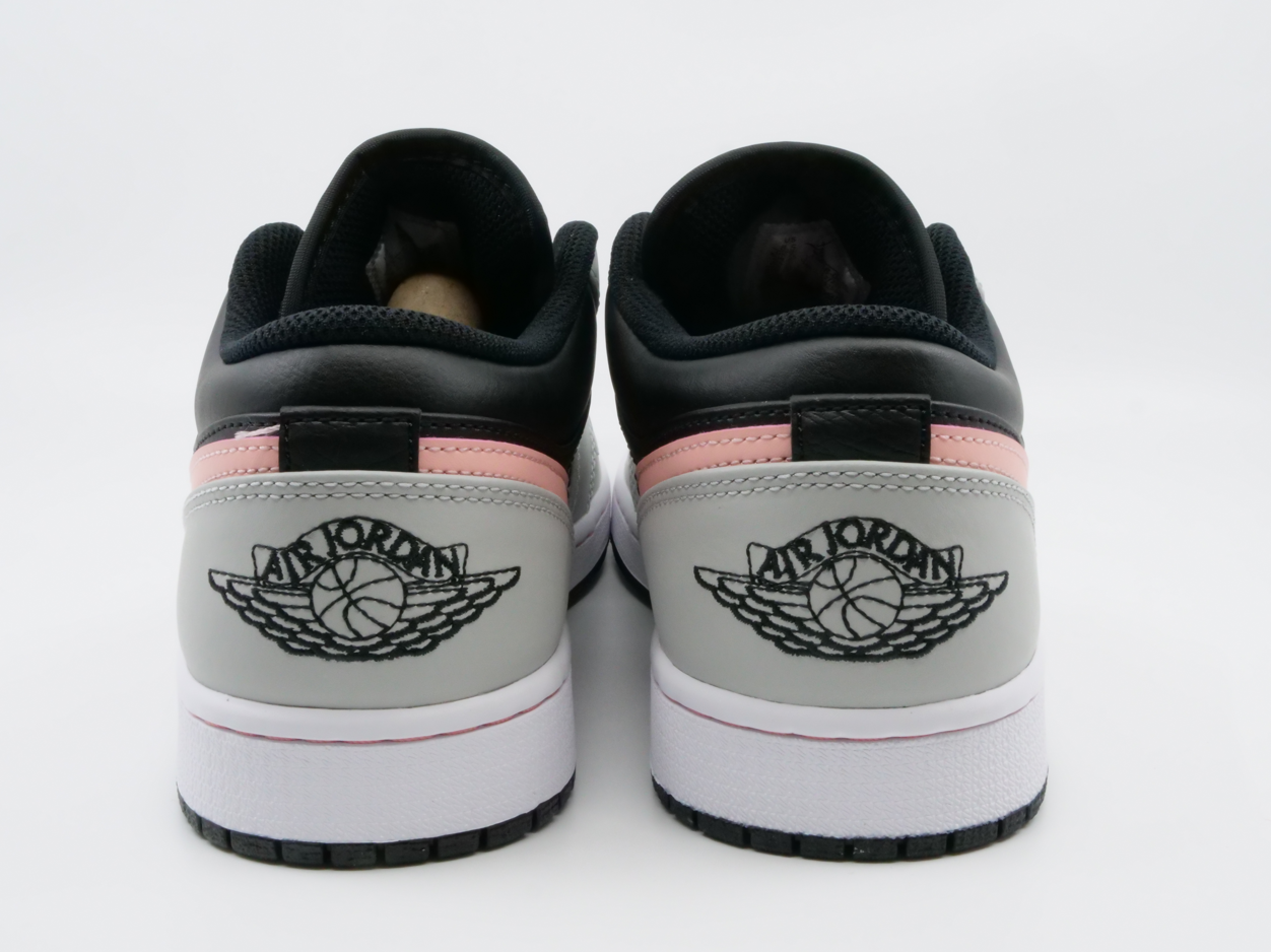 Jordan 1 Low Black Grey Pink