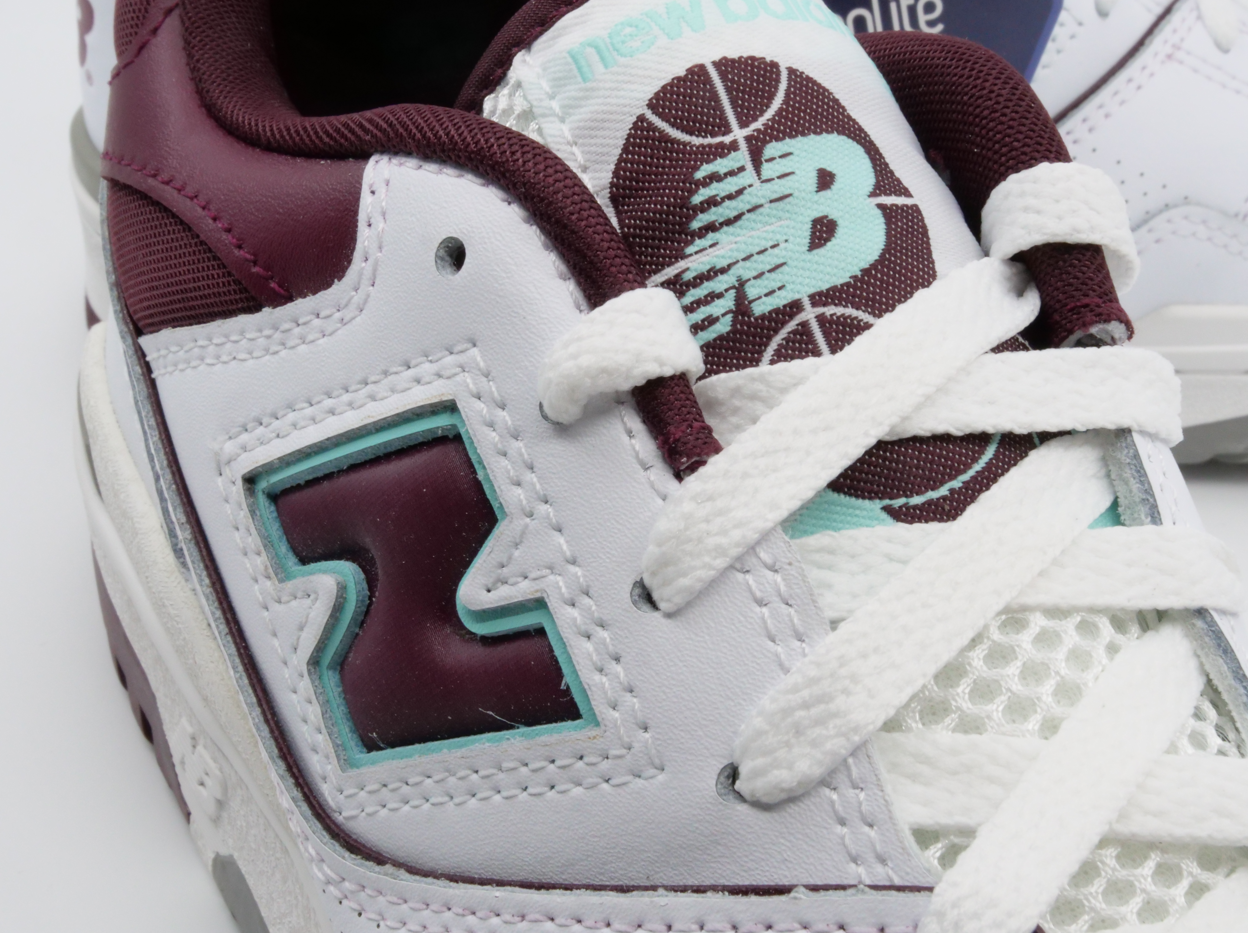 New Balance 550 Burgundy Cyan